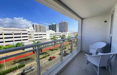 Imagem: O apartamento possui 1 Dormitório, 2 Banheiros, 1 Vaga na garagem