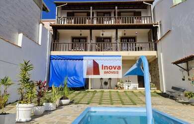 Imagem 1: Linda casa colonial 3 qtos/suíte/piscina/4 vagas, à venda, 230 m² por R$ 820.000 - São Ped