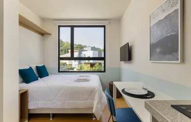 Imagem: O apartamento possui 1 Dormitório, 1 Banheiro, 15m² de Área