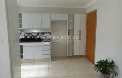 Imagem: O apartamento possui 1 Dormitório, 1 Banheiro, 2 Vagas na garagem