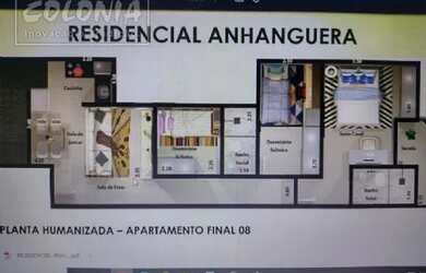 Imagem: O apartamento na cobertura possui 4 Dormitórios, 1 Banheiro