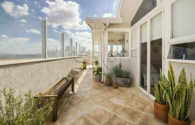 Imagem: O apartamento na cobertura possui 3 Dormitórios, 4 Banheiros