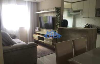 Imagem: O apartamento possui 2 Dormitórios, 1 Banheiro, 1 Vaga na garagem