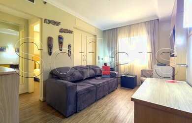 Imagem: O studio possui 1 Dormitório, 1 Banheiro, 1 Vaga na garagem