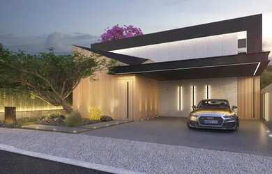 Imagem: A casa em condomínio possui 3 Dormitórios, 4 Banheiros e 218m²