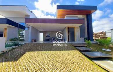 Imagem: A casa em condomínio possui 3 Dormitórios, 4 Banheiros, 4