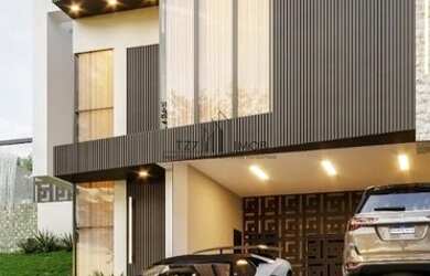 Imagem: A casa em condomínio possui 4 Dormitórios, 4 Banheiros, 4