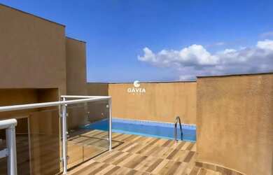 Imagem: O apartamento na cobertura possui 3 Dormitórios, 5 Banheiros