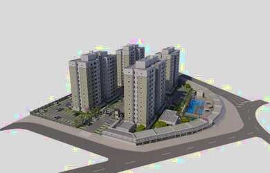 Imagem: O apartamento possui 2 Dormitórios, 1 Banheiro, 1 Vaga na garagem