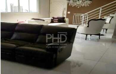 Imagem: O apartamento na cobertura possui 3 Dormitórios, 5 Banheiros