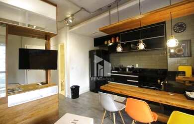 Imagem: O apartamento para alugar possui 1 Dormitório, 1 Banheiro