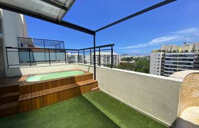 Imagem: O apartamento na cobertura possui 3 Dormitórios, 3 Banheiros