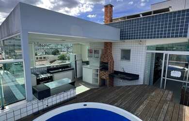 Imagem: O apartamento na cobertura possui 3 Dormitórios, 4 Banheiros