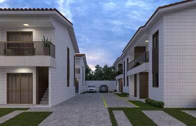 Imagem: A casa possui 3 Dormitórios, 2 Banheiros, 1 Vaga na garagem