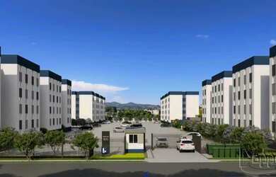 Imagem: O apartamento possui 2 Dormitórios, 1 Banheiro, 1 Vaga na garagem