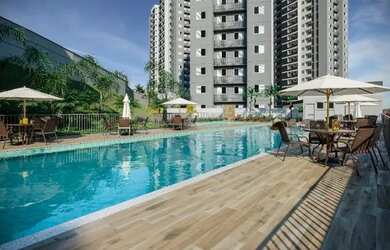 Imagem: O apartamento possui 2 Dormitórios, 2 Banheiros, 1 Vaga na