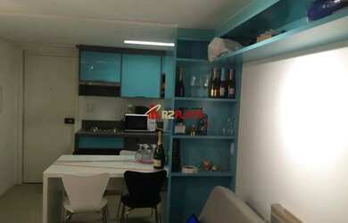 Imagem: O studio possui 1 Dormitório, 1 Banheiro, 1 Vaga na garagem