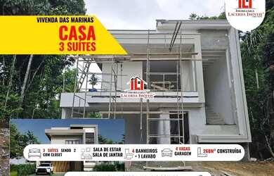 Imagem: A casa em condomínio possui 3 Dormitórios, 2 Banheiros, 4