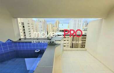 Imagem: O apartamento na cobertura possui 1 Dormitório, 2 Banheiros