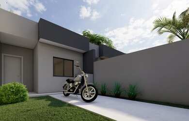 Imagem: A casa possui 2 Dormitórios, 1 Banheiro, 1 Vaga na garagem