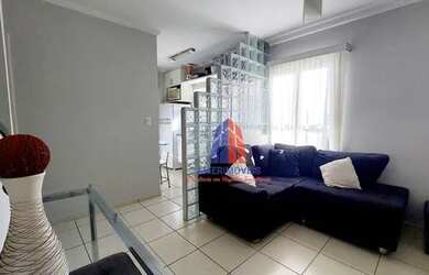 Imagem: O apartamento possui 1 Dormitório, 1 Banheiro, 1 Vaga na garagem