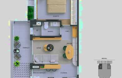 Imagem 16: Apartamento à venda no Brickell com 1 quarto e 36m²