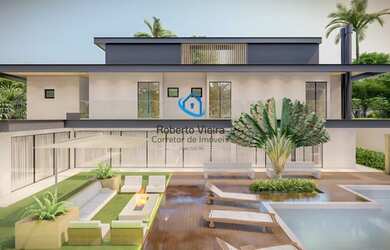 Imagem: A casa em condomínio possui 5 Dormitórios, 5 Banheiros, 4