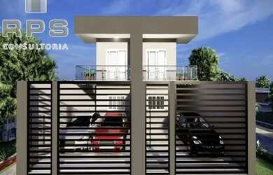 Imagem: A casa possui 2 Dormitórios, 2 Banheiros, 2 Vagas na garagem