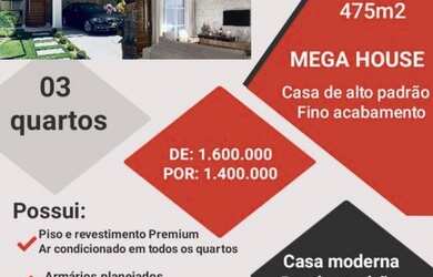 Imagem: A casa em condomínio possui 3 Dormitórios, 3 Banheiros, 5