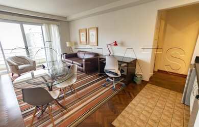 Imagem: O studio para alugar possui 1 Dormitório, 1 Banheiro, 1 Vaga