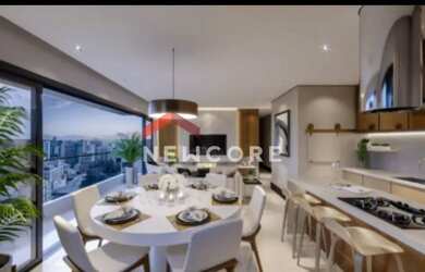 Imagem: O apartamento na cobertura e possui 3 Dormitórios, Suítes