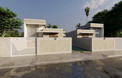 Imagem 5: Casa linear para venda com 60 metros quadrados com 2 quartos em Jardim...