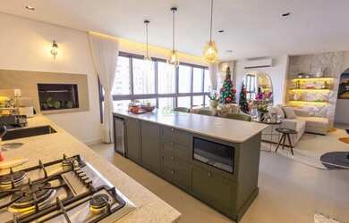 Imagem: O apartamento possui 3 Dormitórios, 4 Banheiros, 2 Vagas na