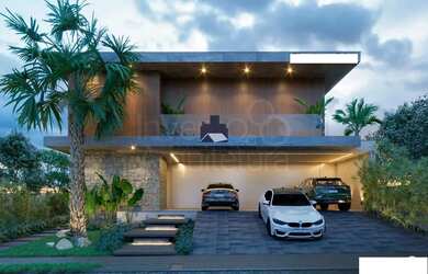 Imagem: A casa em condomínio possui 5 Dormitórios, 5 Banheiros, 5