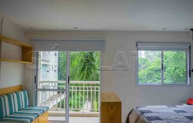 Imagem: O studio possui 1 Dormitório, 1 Banheiro, 1 Vaga na garagem