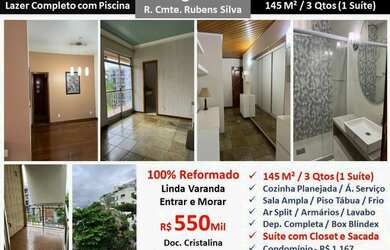 Imagem: O apartamento possui 3 Dormitórios, 3 Banheiros, 2 Vagas na