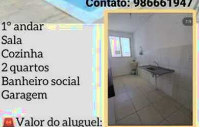 Imagem: O apartamento possui 2 Dormitórios, 1 Banheiro e 1 Vaga na