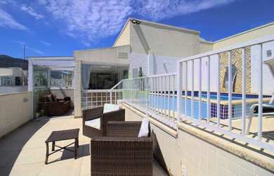 Imagem: O apartamento na cobertura possui 3 Dormitórios, 3 Banheiros