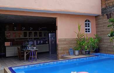 Imagem 1: Casa para alugar ano novo temporada Praia Grande litoral sul com piscina