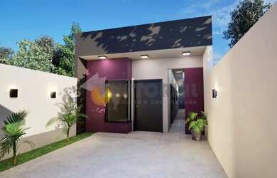 Imagem: A casa possui 2 Dormitórios, 2 Banheiros, 1 Vaga na garagem