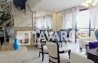 Imagem: O apartamento na cobertura possui 4 Dormitórios, 4 Banheiros