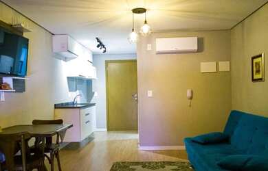 Imagem: O apartamento possui 1 Dormitório, 1 Banheiro, 39m² de Área