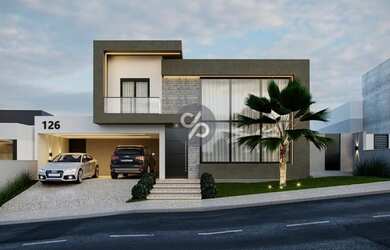 Imagem: A casa em condomínio possui 3 Dormitórios, 5 Banheiros, 4