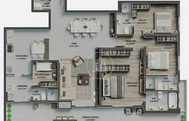 Imagem 12: Apartamento à venda, 135 m² por R$ 990.000,00 - Campinas - São José/SC