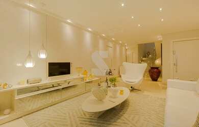 Imagem: O apartamento na cobertura possui 3 Dormitórios, 5 Banheiros