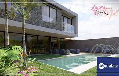 Imagem: A casa em condomínio possui 5 Dormitórios, 5 Banheiros, 3