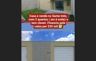 Imagem: A casa possui 2 Dormitórios, 2 Banheiros, 2 Vagas na garagem