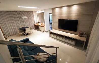 Imagem: O apartamento na cobertura possui 4 Dormitórios, 4 Banheiros