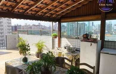 Imagem: O apartamento na cobertura possui 4 Dormitórios, 3 Banheiros