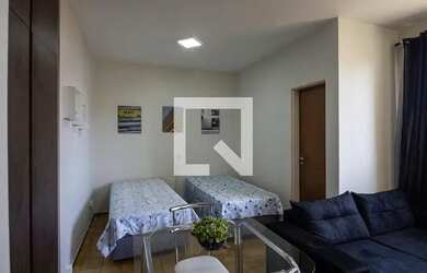 Imagem: O apartamento possui 1 Dormitório, 1 Banheiro, 1 Vaga na garagem